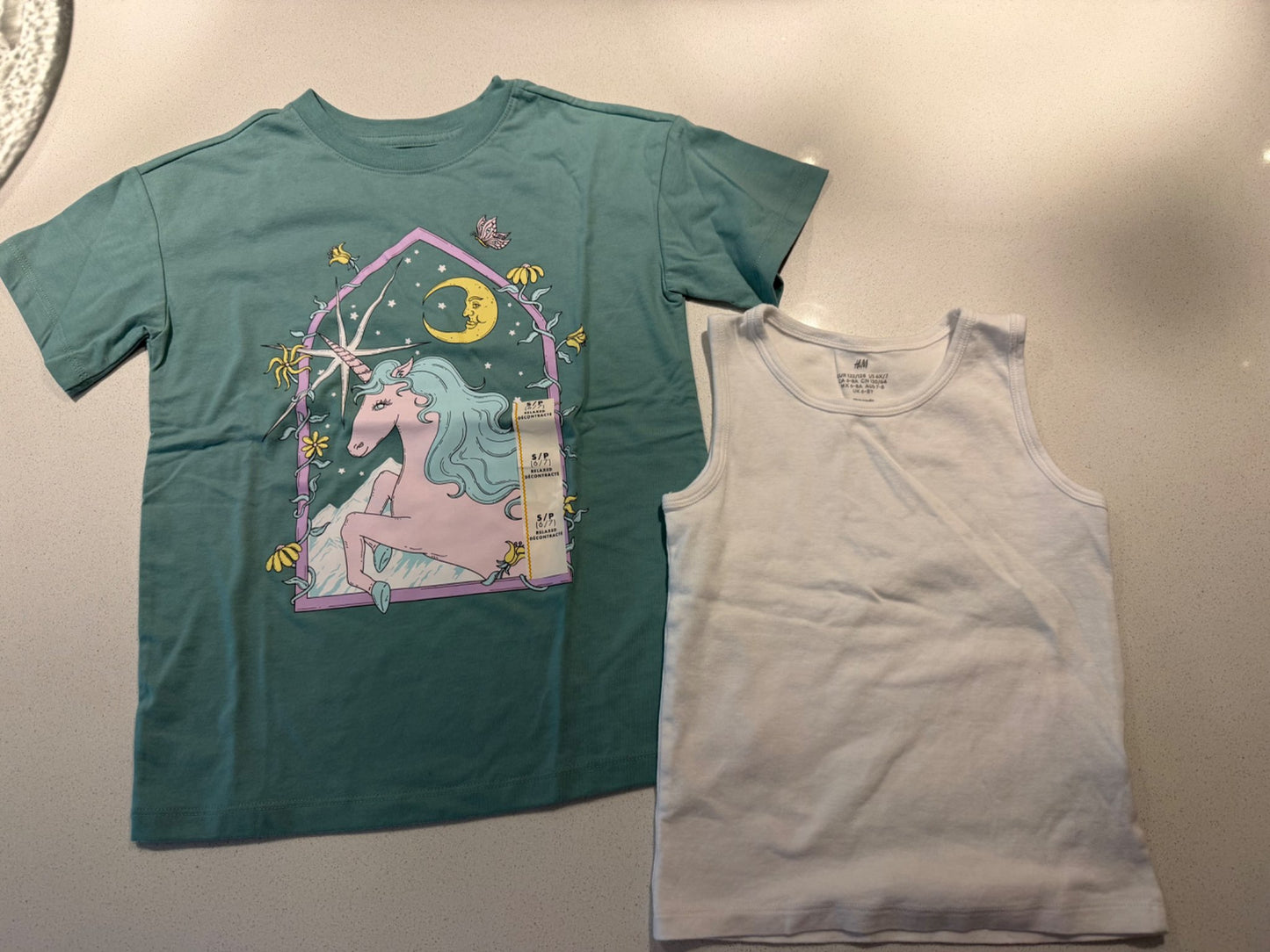 Girls t-shirts and tank - brand new - size 6/7, Kids 6/6X