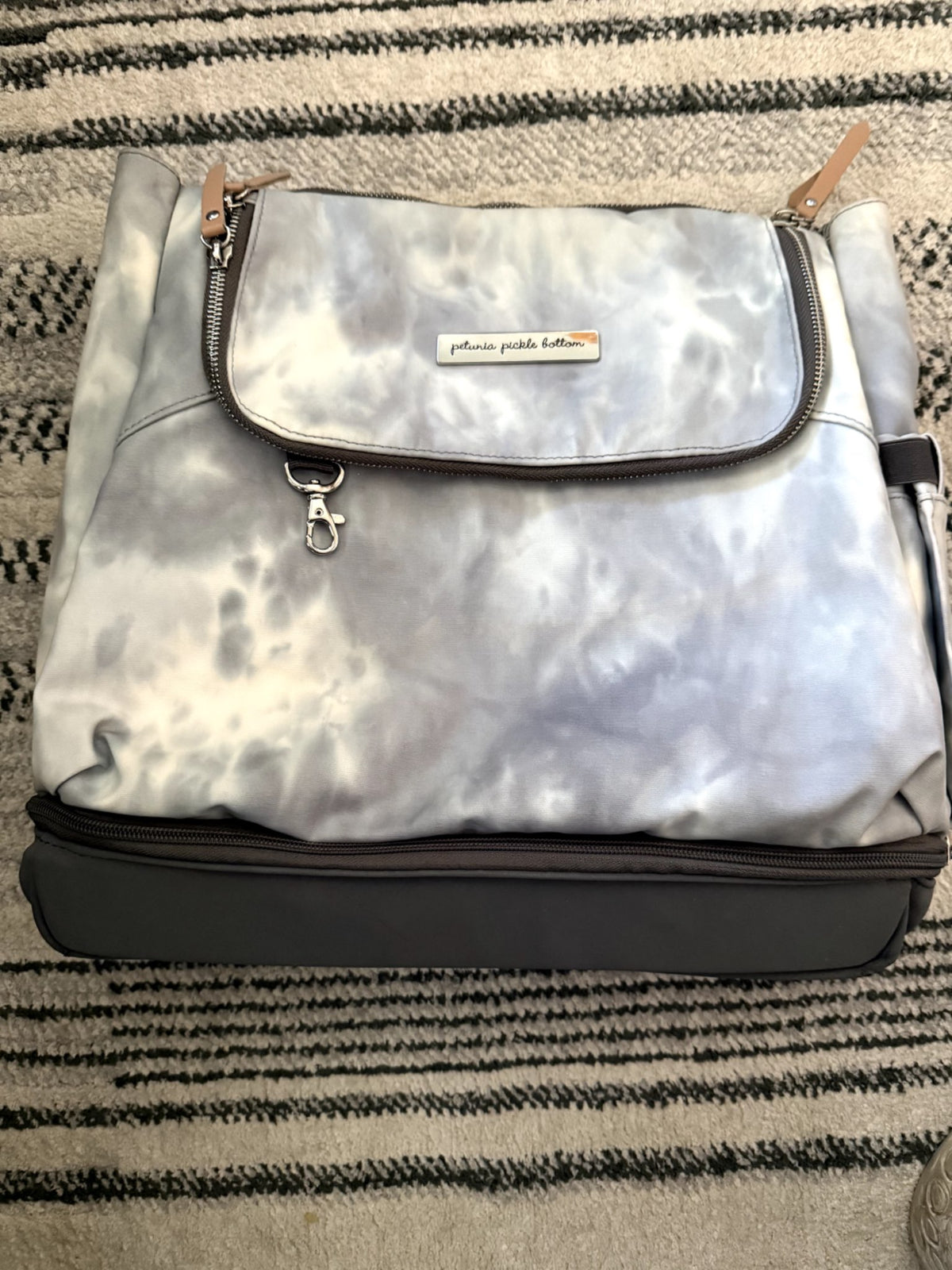 Petunia Pickle Bottom Pivot Pack Diaper Bag – Smoke Swirl Tie-Dye
