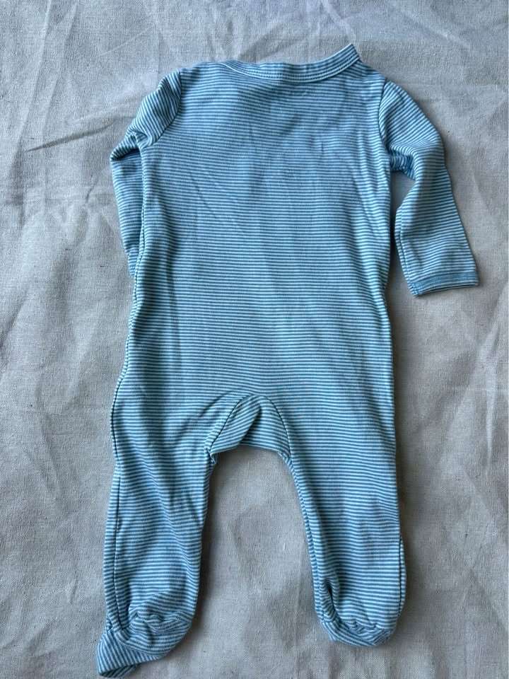 3-6m Carter's Striped Bear Footed Sleeper, Kids 6 Month (3-6M)