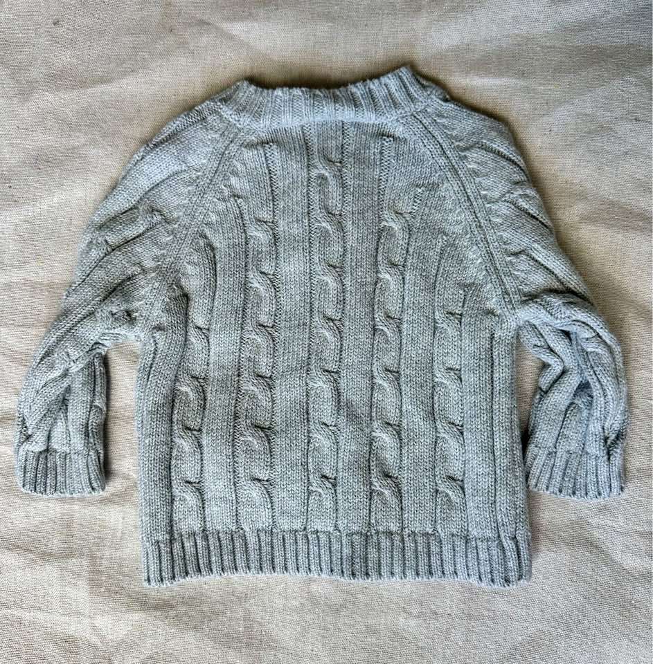 6M Baby Mode Signature Cable Knit Cardigan, Kids 6 Month (3-6M)