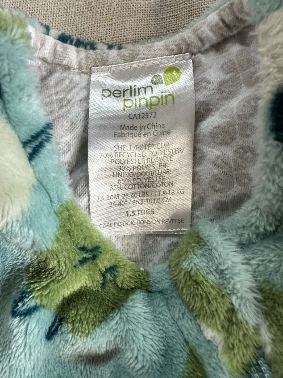 18-36M Perlimpinpin Sleep Bag, 2T, 3T & 4T+
