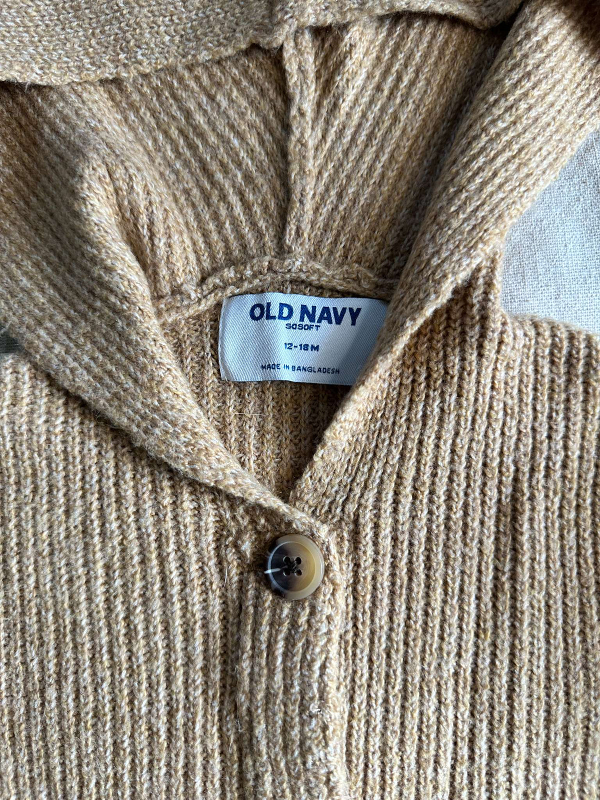 NWOT Old Navy SoSoft Hooded Cardigan, Kids 18 Month (12-18M)