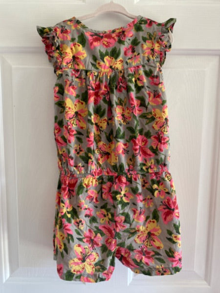 Floral Short Romper (5T) , Kids 5/5T (extra small)