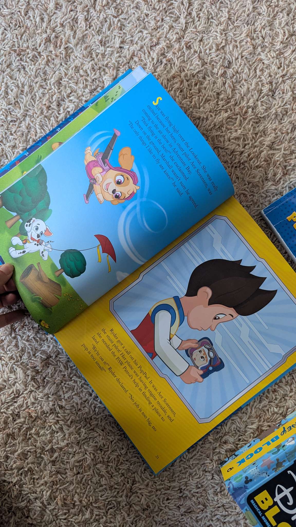 4 books - 3 Paw patrol books + 1 Disney book