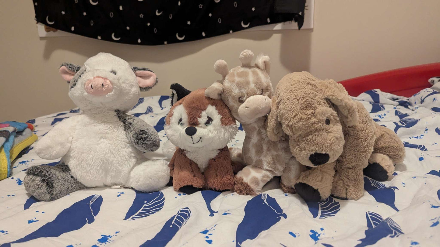 4 super cute plushies