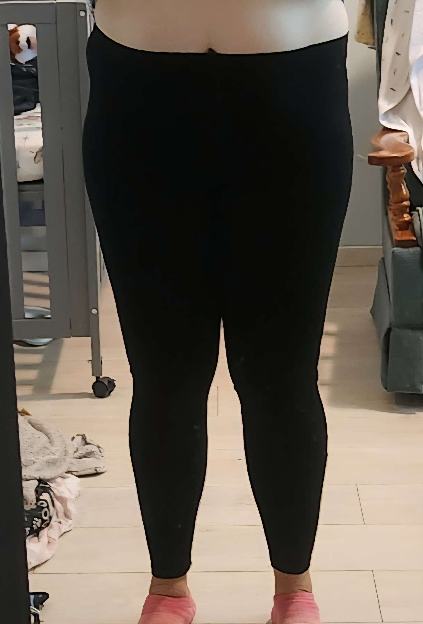 Black Leggings, Maternity L (12-14)