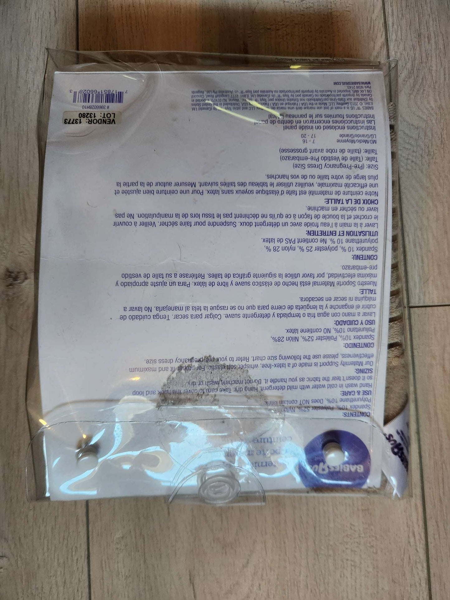 Belly/Maternity support band, Maternity L (12-14)