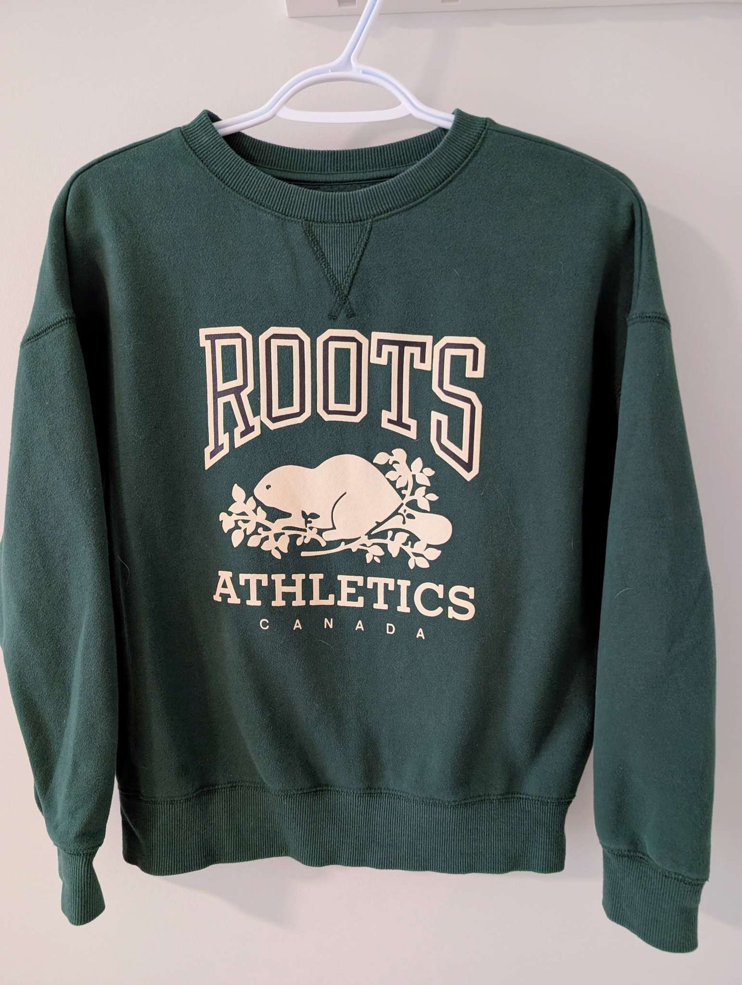 EUC green Roots crewneck, Kids 12 & 14 (large)