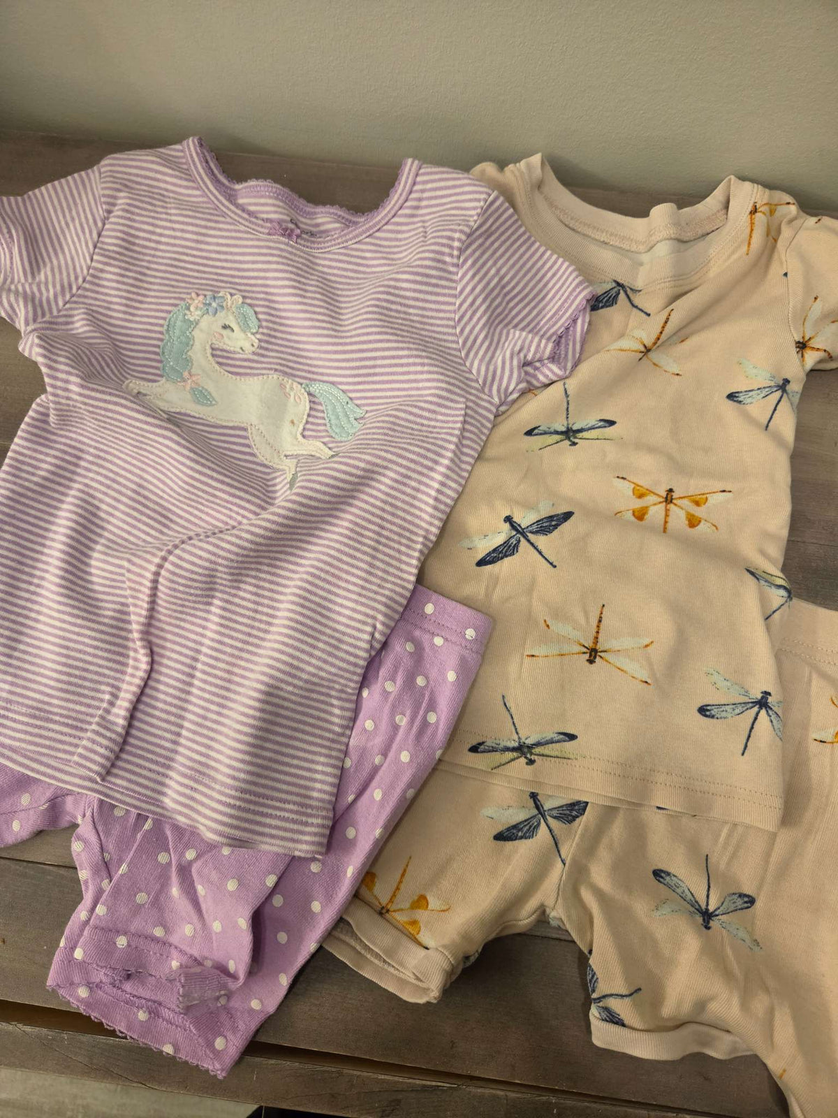 Girls Short sleeve pajama set, Kids 4/4T