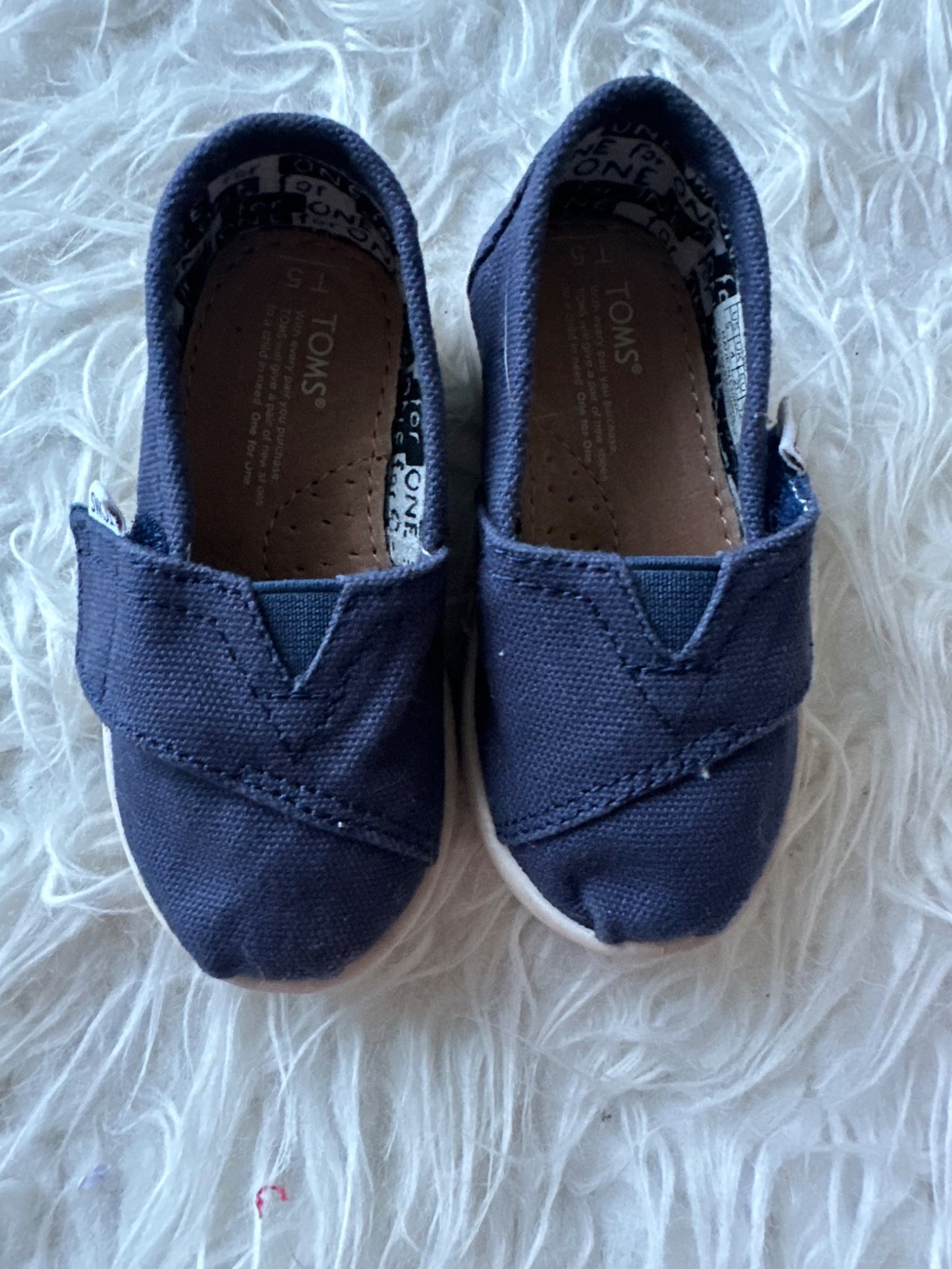 Classic Navy Toms , Shoes 5 (Walkers:12-24 mth)
