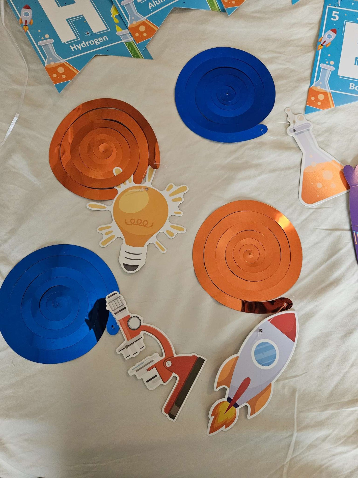 Science themed party decorations