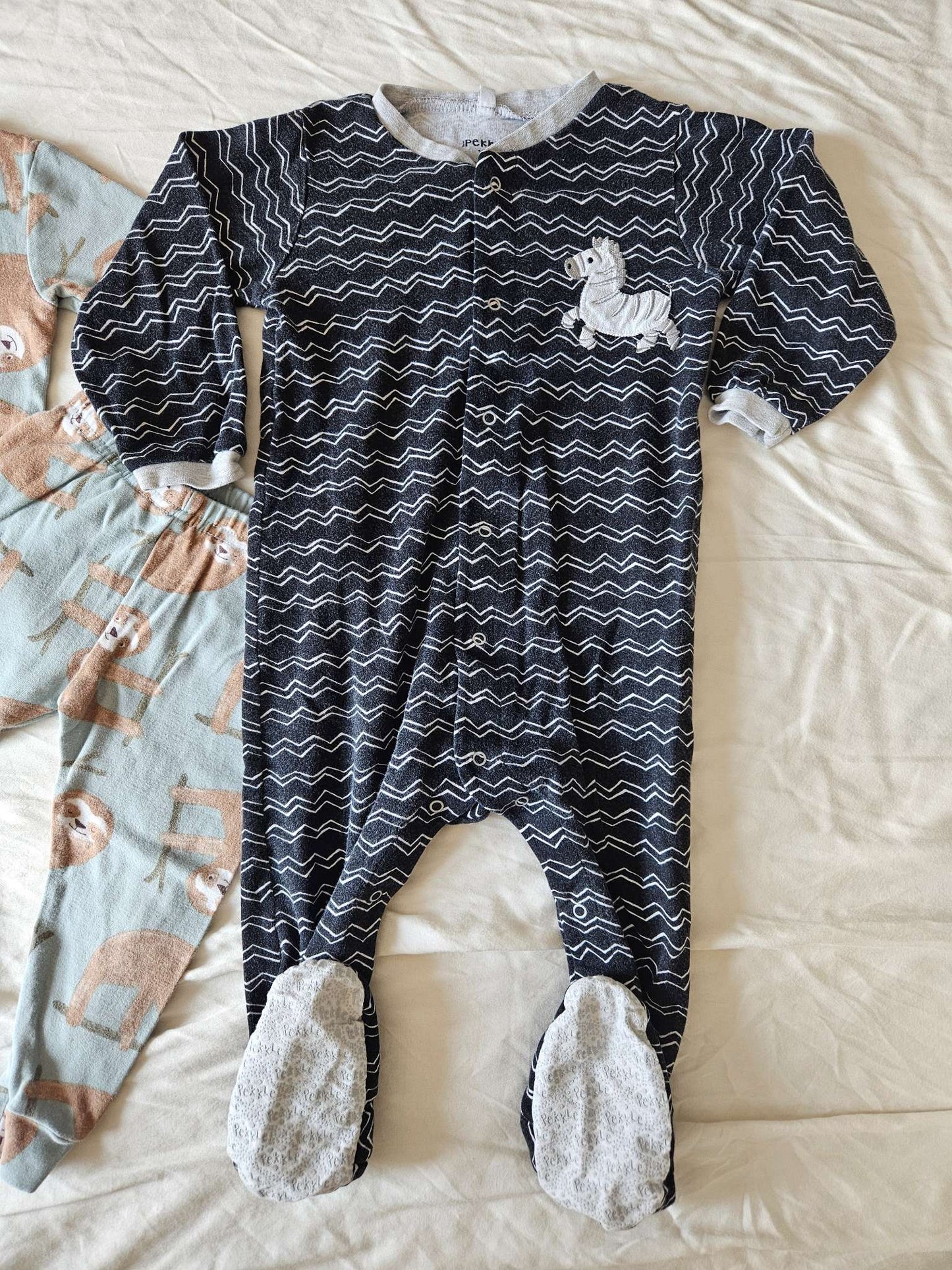 18 month pajamas set (sloth 2 piece and zebra sleeper), Kids 18 Month (12-18M)