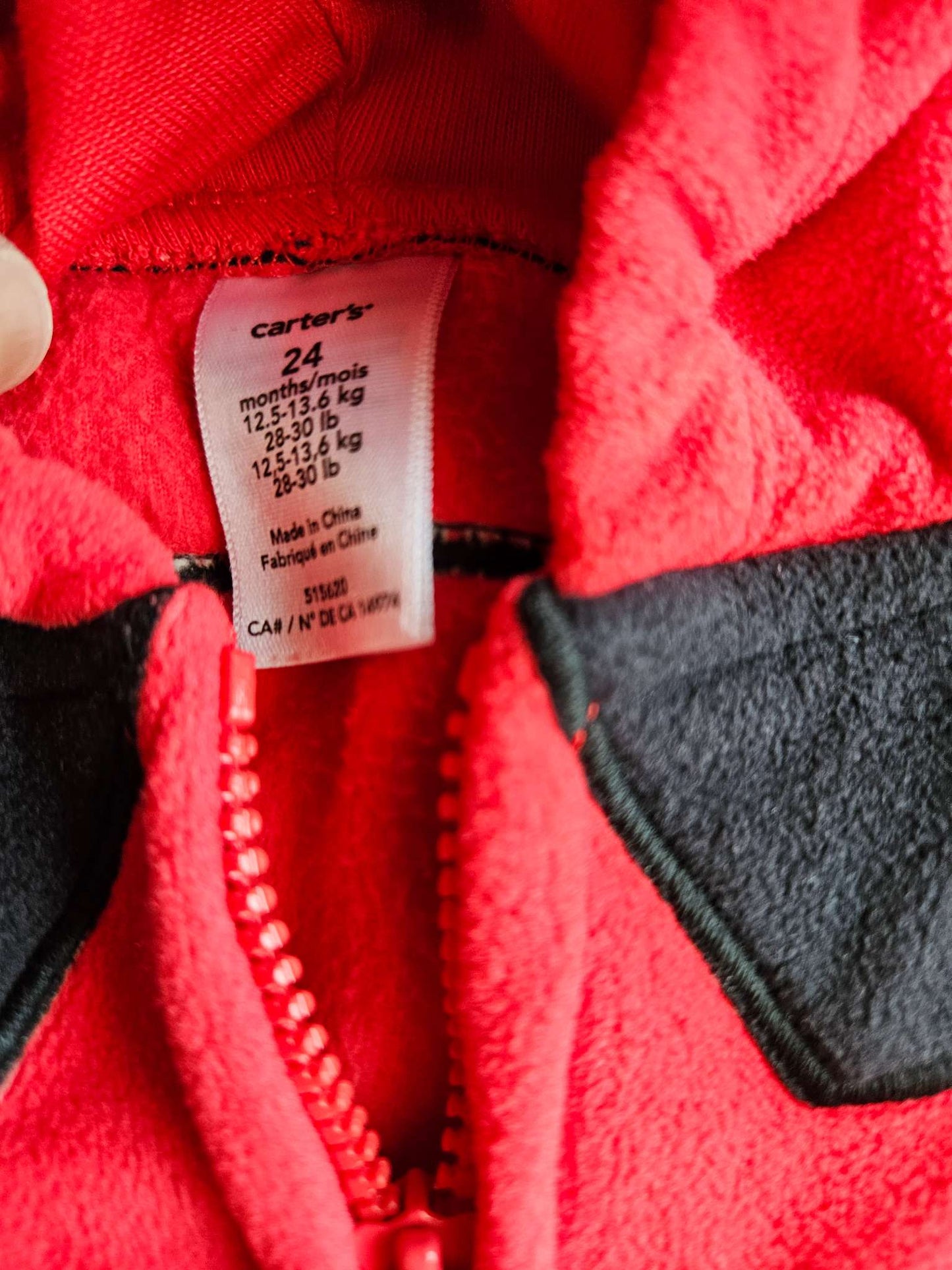 24 months Carter's firefighter jacket and attached hat , Kids 24 Month (18-24M)