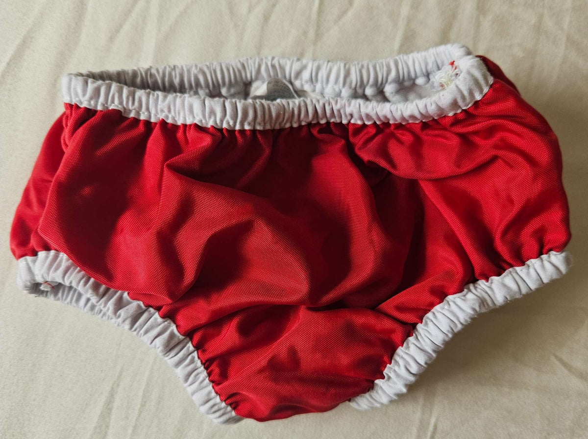 Gabby's Red size Small reusable swim diaper , Kids 6 Month (3-6M)