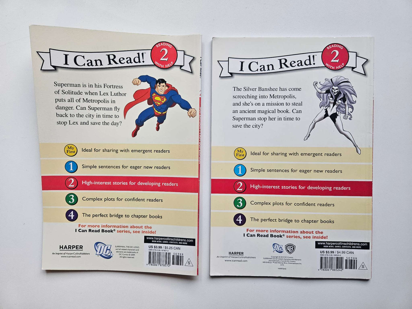 I can read level 2 Superman books -set of 2