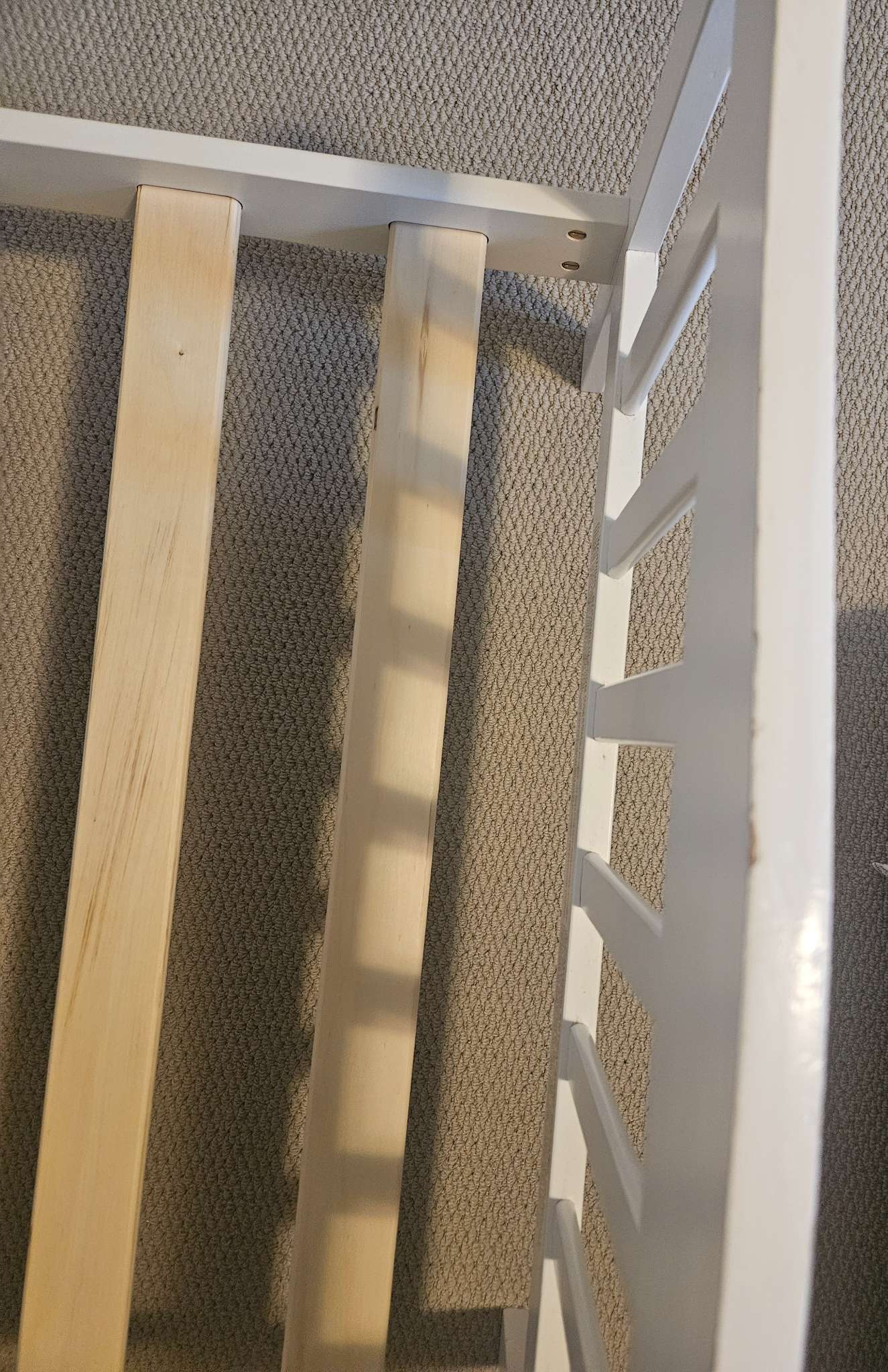 White toddler bed
