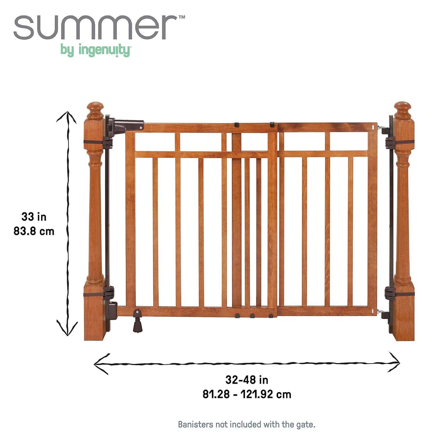Adjustable Summer Infant Wood Banister Gate Retails $129.99