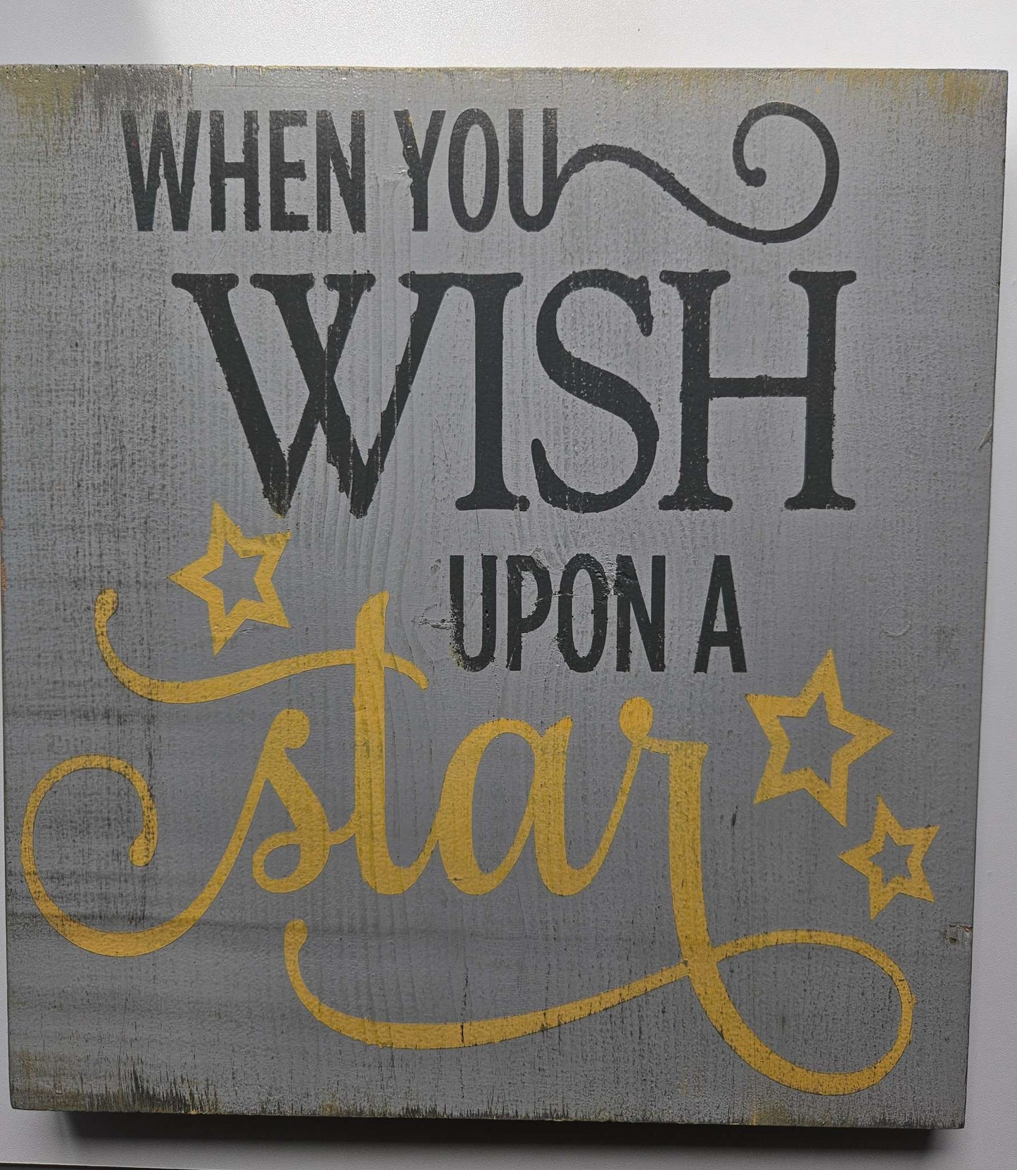 When you wish upon a star wooden picture