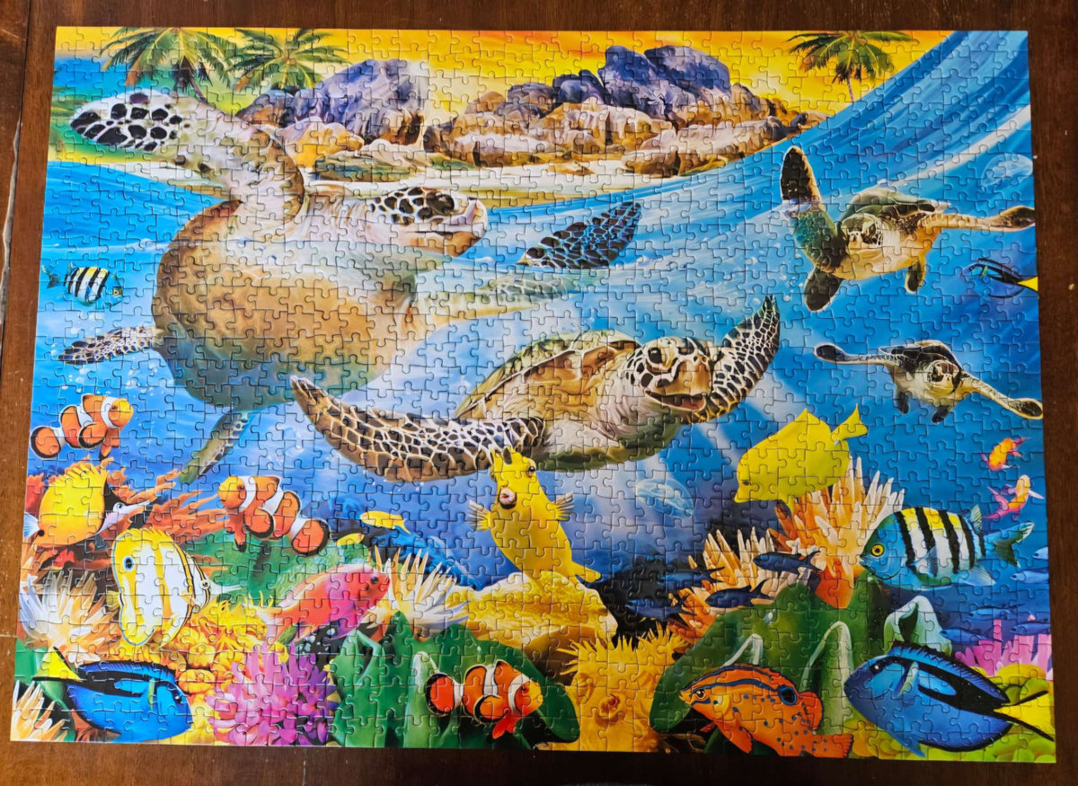1000 piece Breaking waves jigsaw puzzle