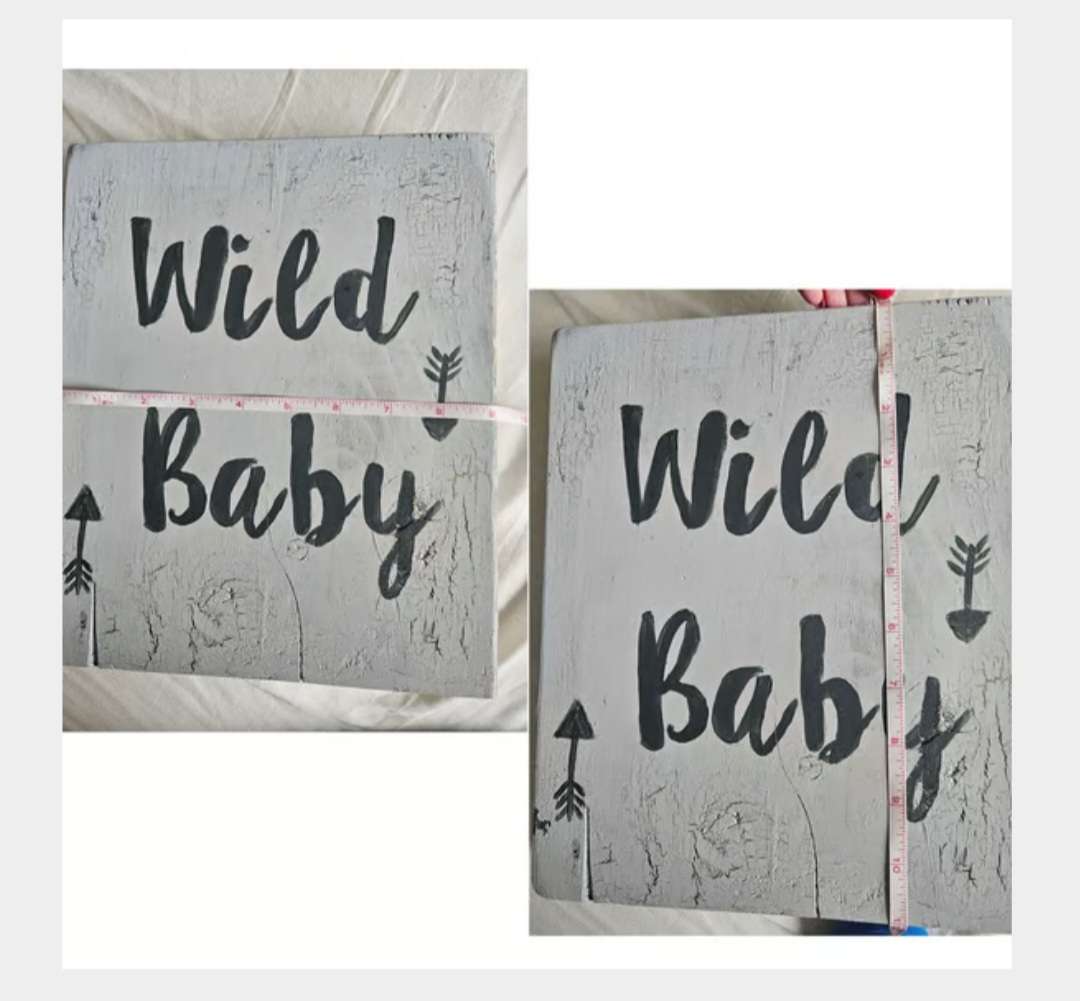 Wild Baby 3 wooden picture set