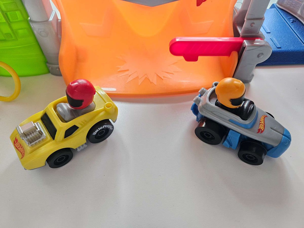 Fisher-Price Little People Hot Wheels Race and Go Track Set