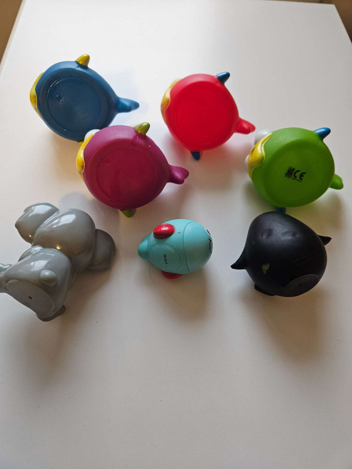 Assorted plastic animal toys