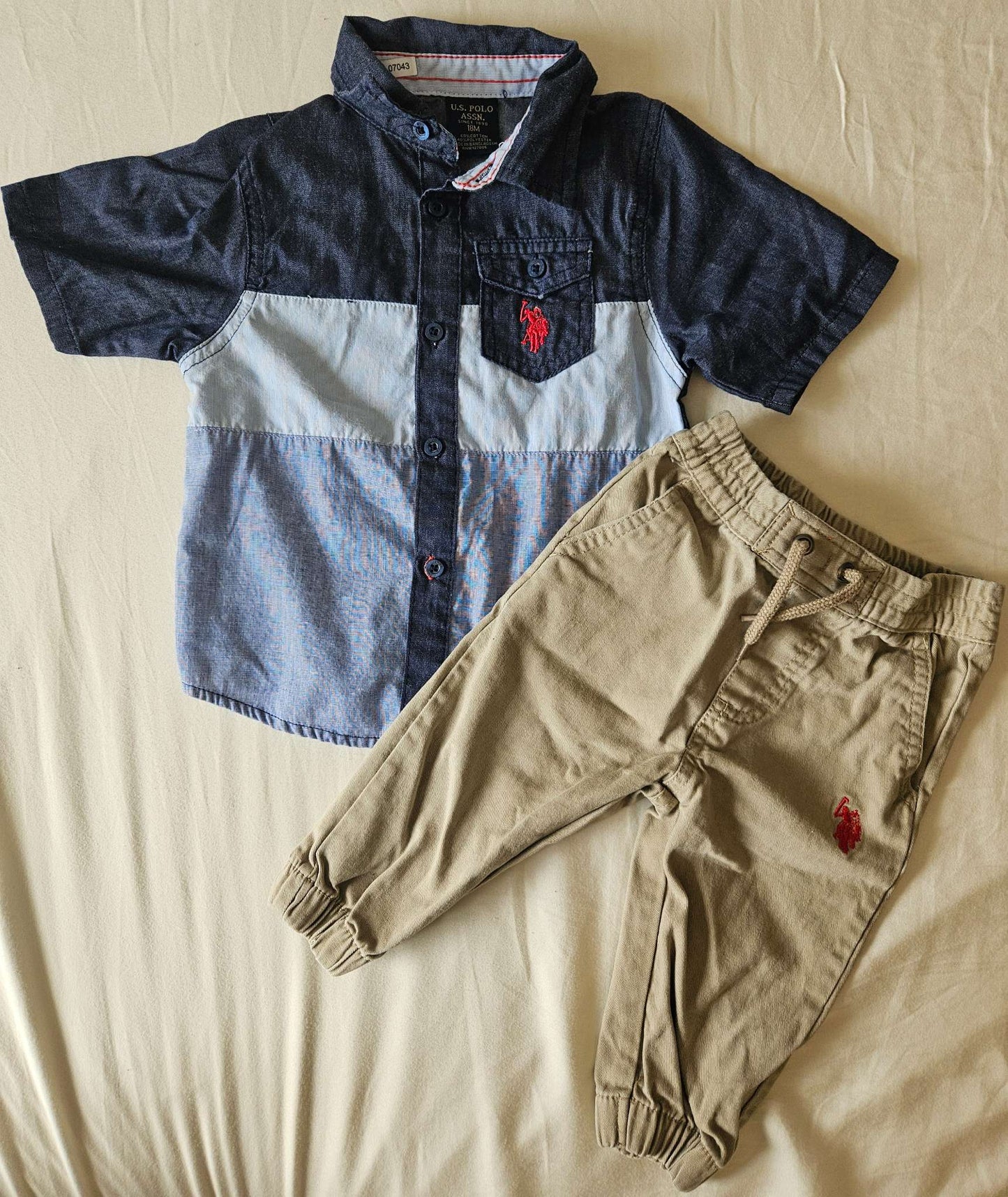 U.S. Polo Assn. 2 piece set size 18 months , Kids 18 Month (12-18M)