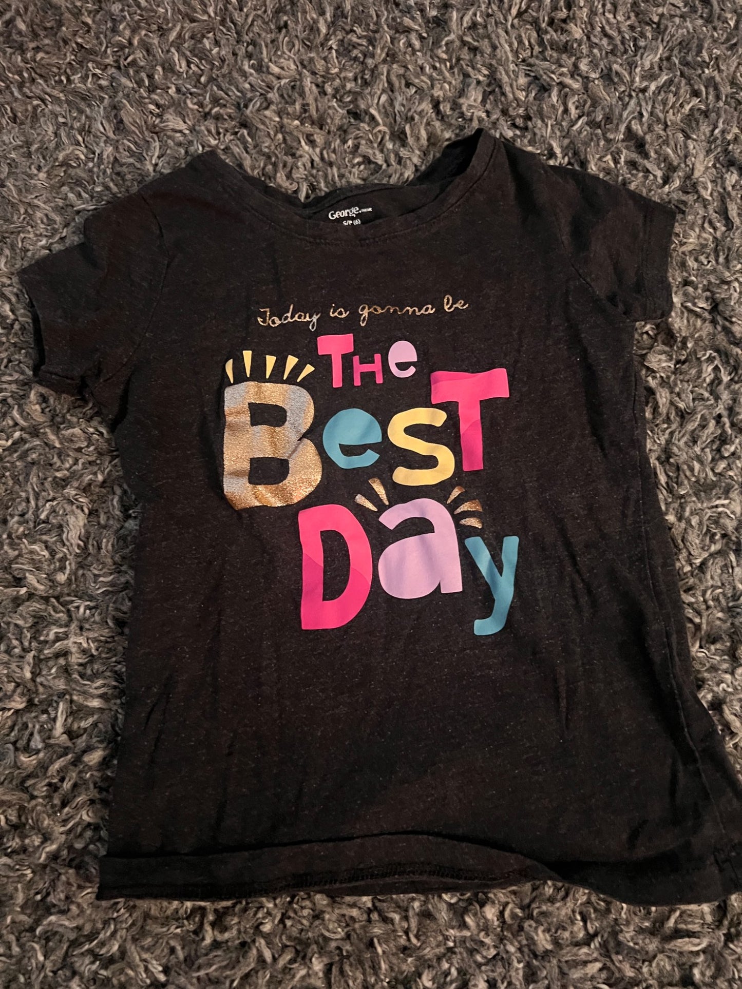 Girl’s Best Day Ever T-Shirt , Kids 6/6X