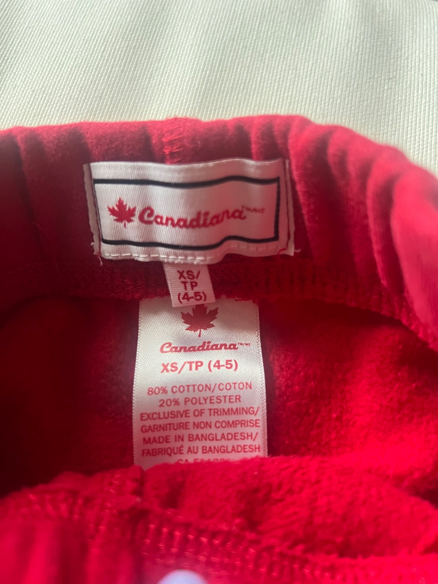 Gender Neutral Canada Sweatpants , Kids 4/4T
