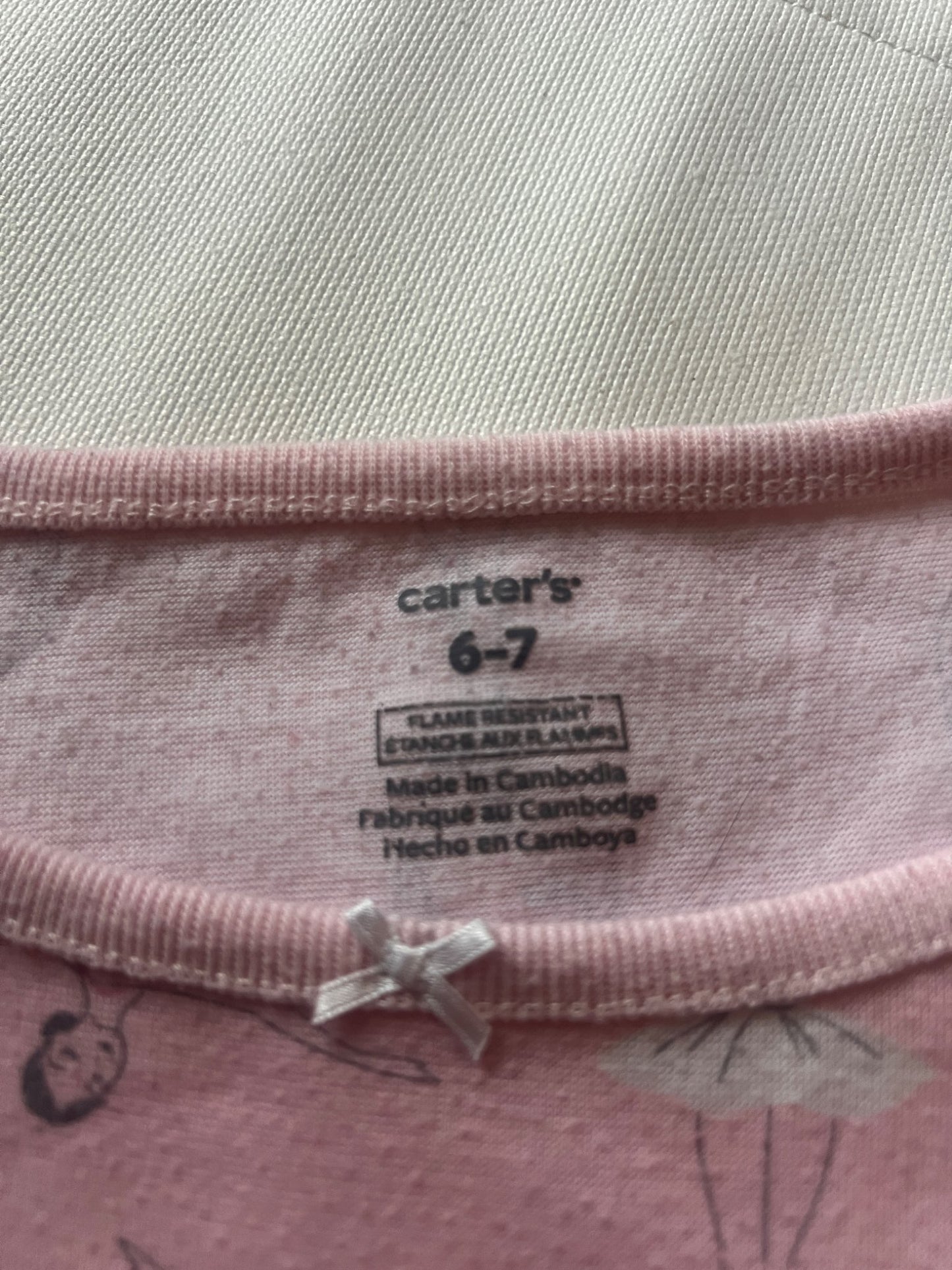 Girl’s Ballet Dancer Night Gown, Kids 6/6X