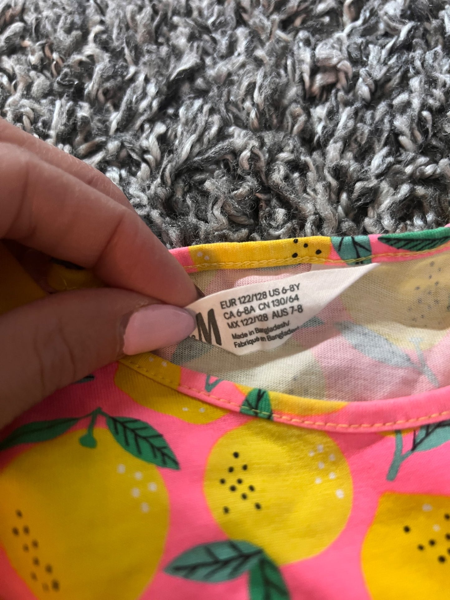 Girl’s Lemon Dress, Kids 6/6X