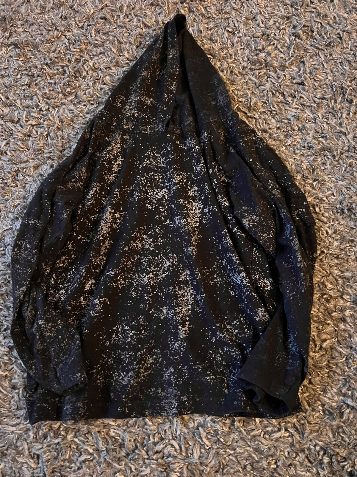 Girl’s Black/Silver Long Sleeved Shirt, Kids 8