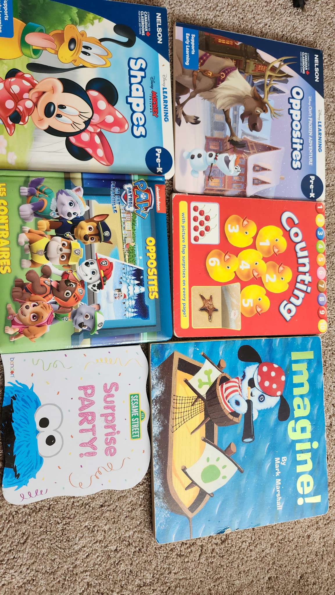 Learning 6 pre-K books