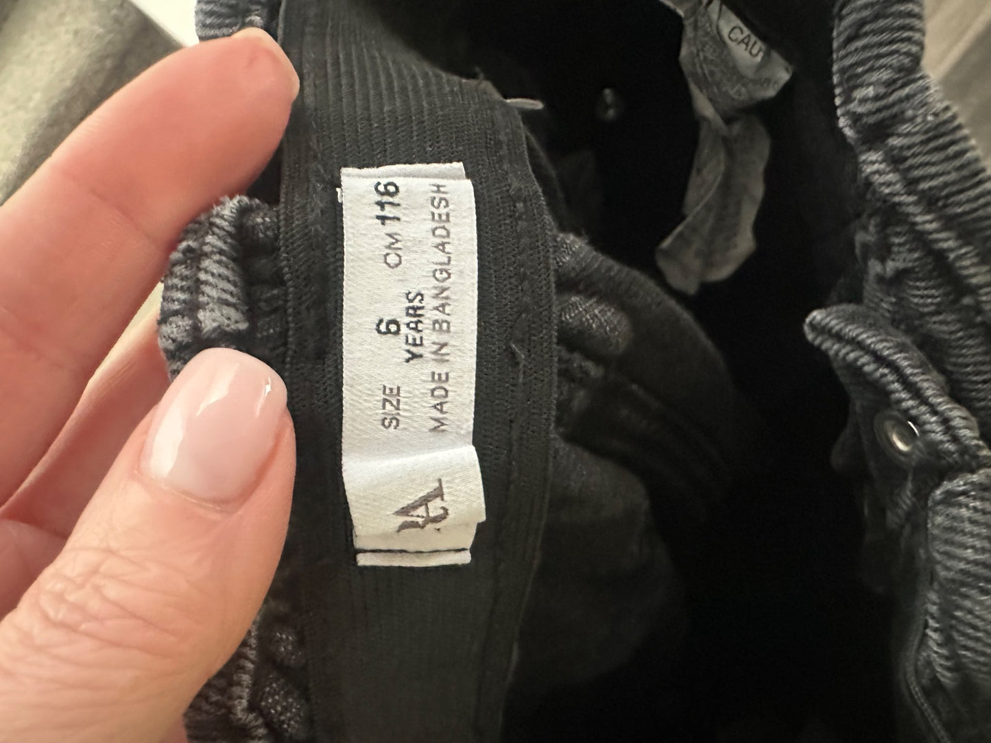 Zara black paper bag jeans 6y, Kids 6/6X