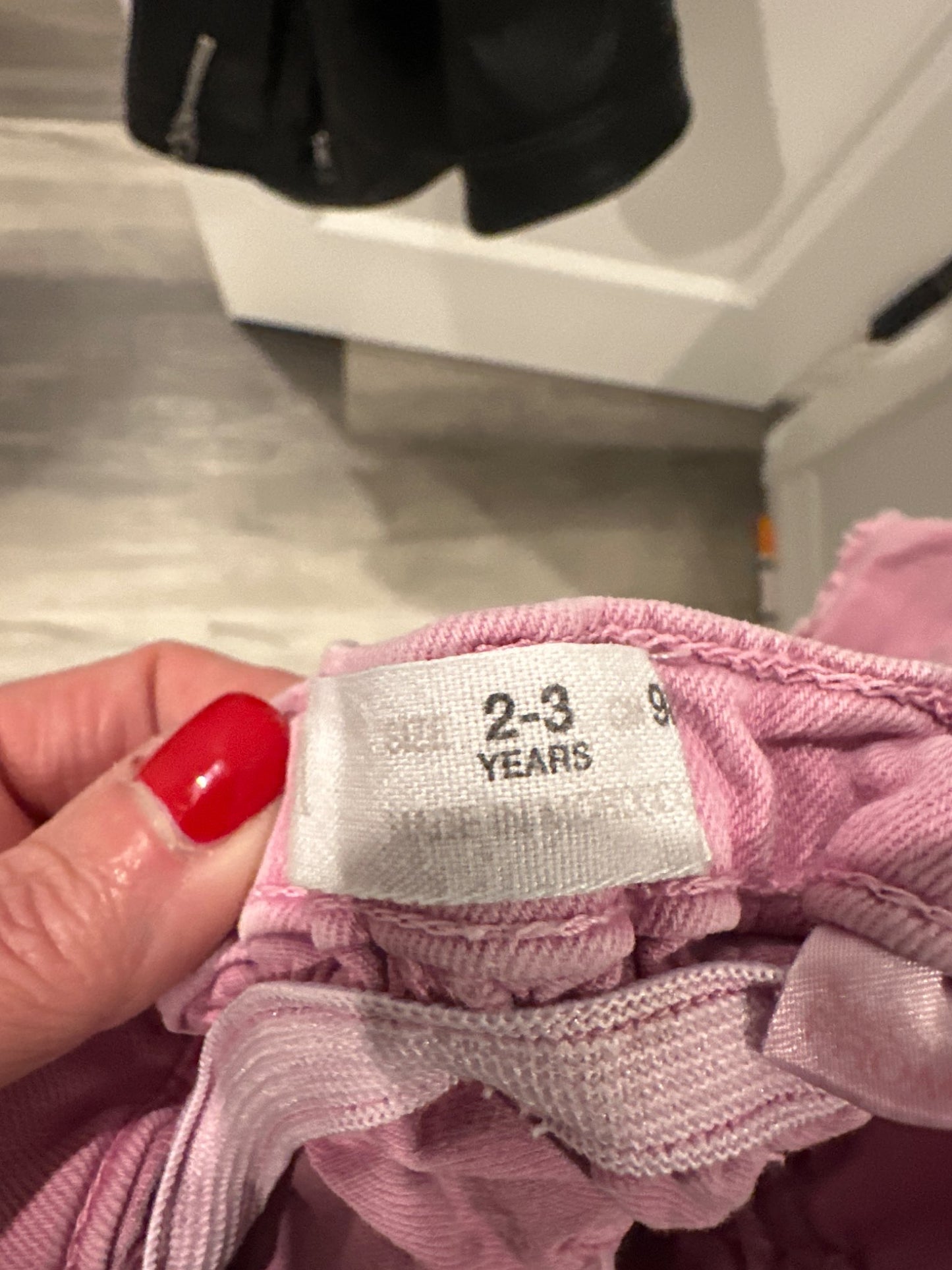 Zara pink denim shorts 2-3 years, Kids 2T