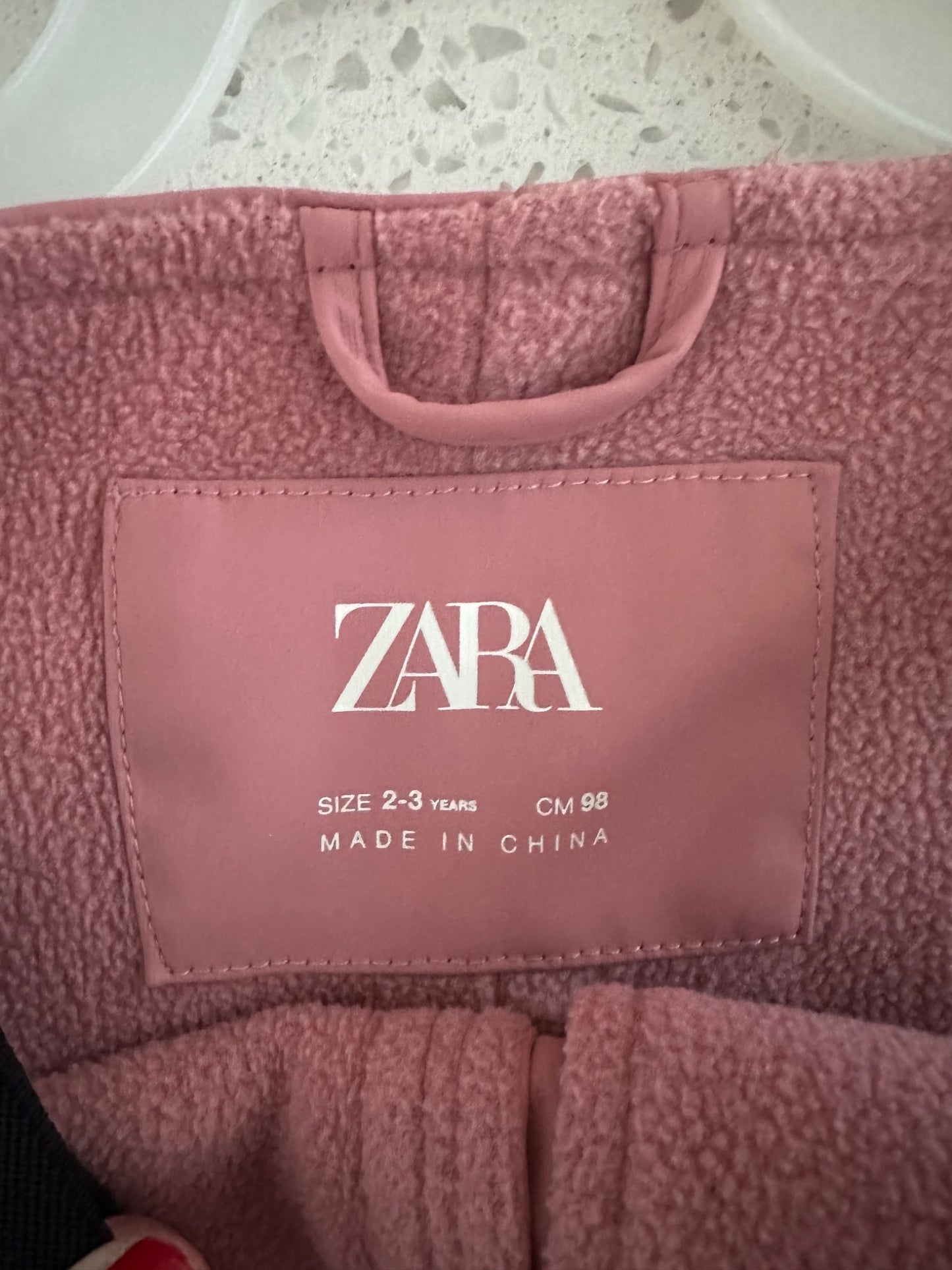 Zara Pink Rubber Rain Pants 2-3 years, Kids 2T