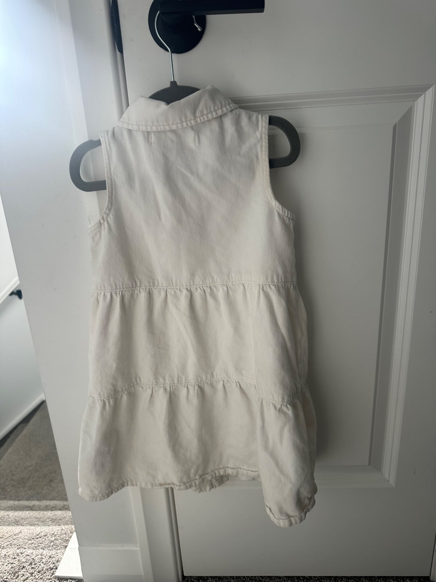 Zara white denim dress 5Y, Kids 5/5T (extra small)