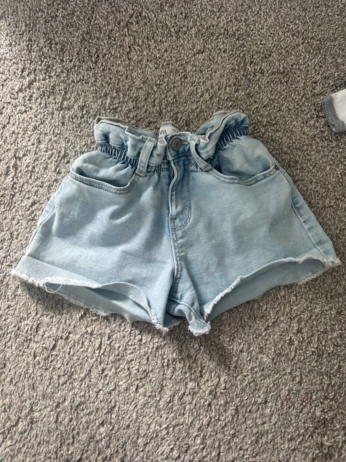zara blue denim shorts, Kids 5/5T (extra small)