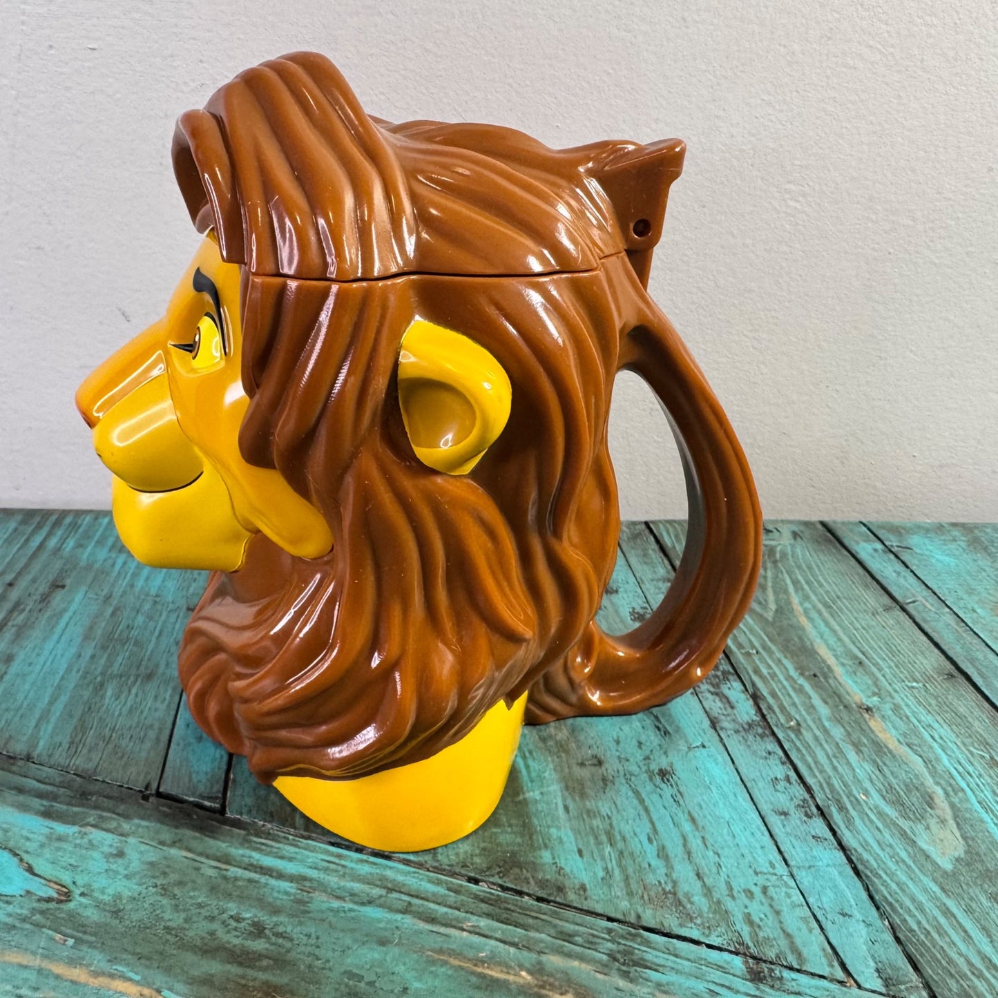 Vintage 90s Disney On Ice Simba Flip-Top Cup Mug