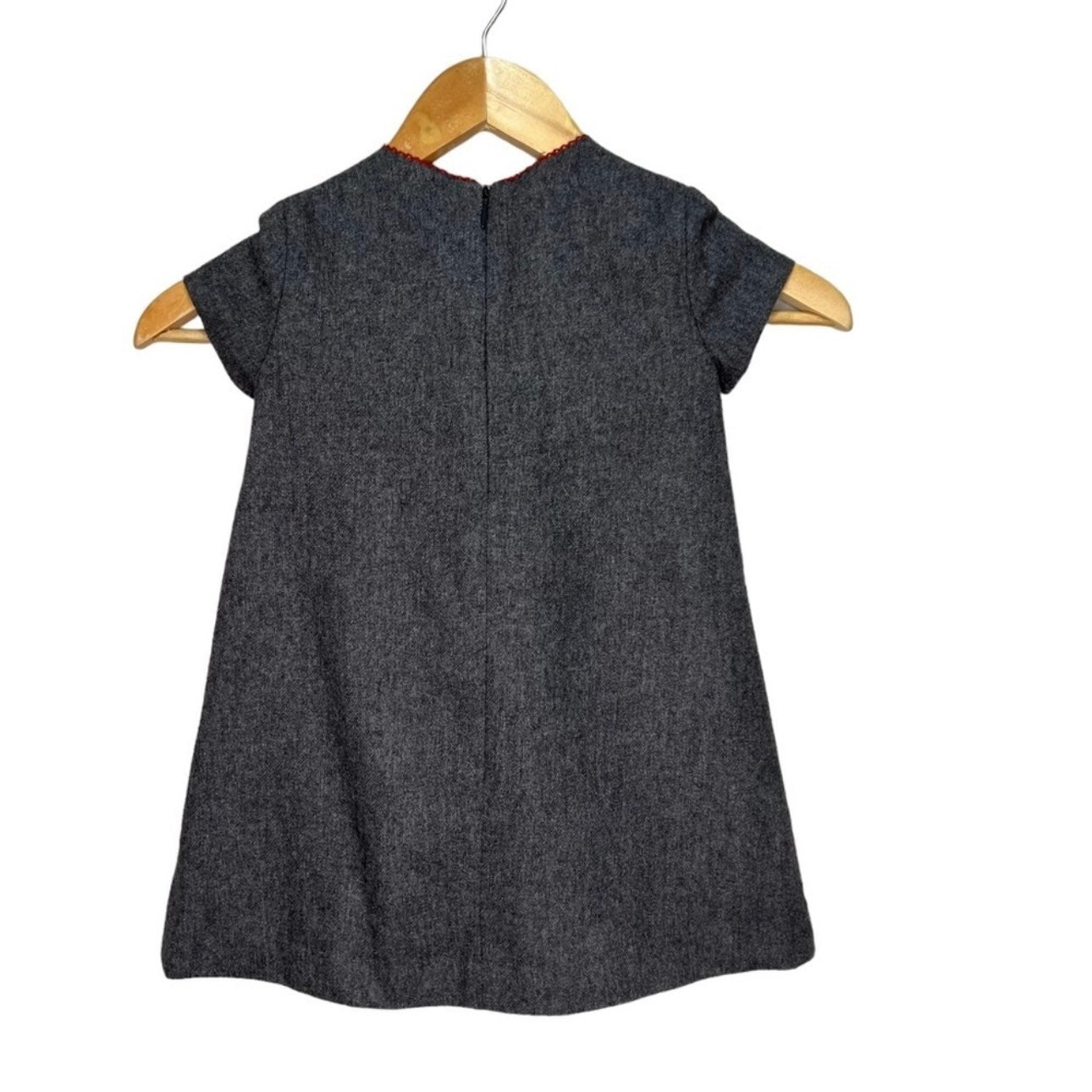 Zara Grey Wool Blend Dress Size 3, Kids 3T