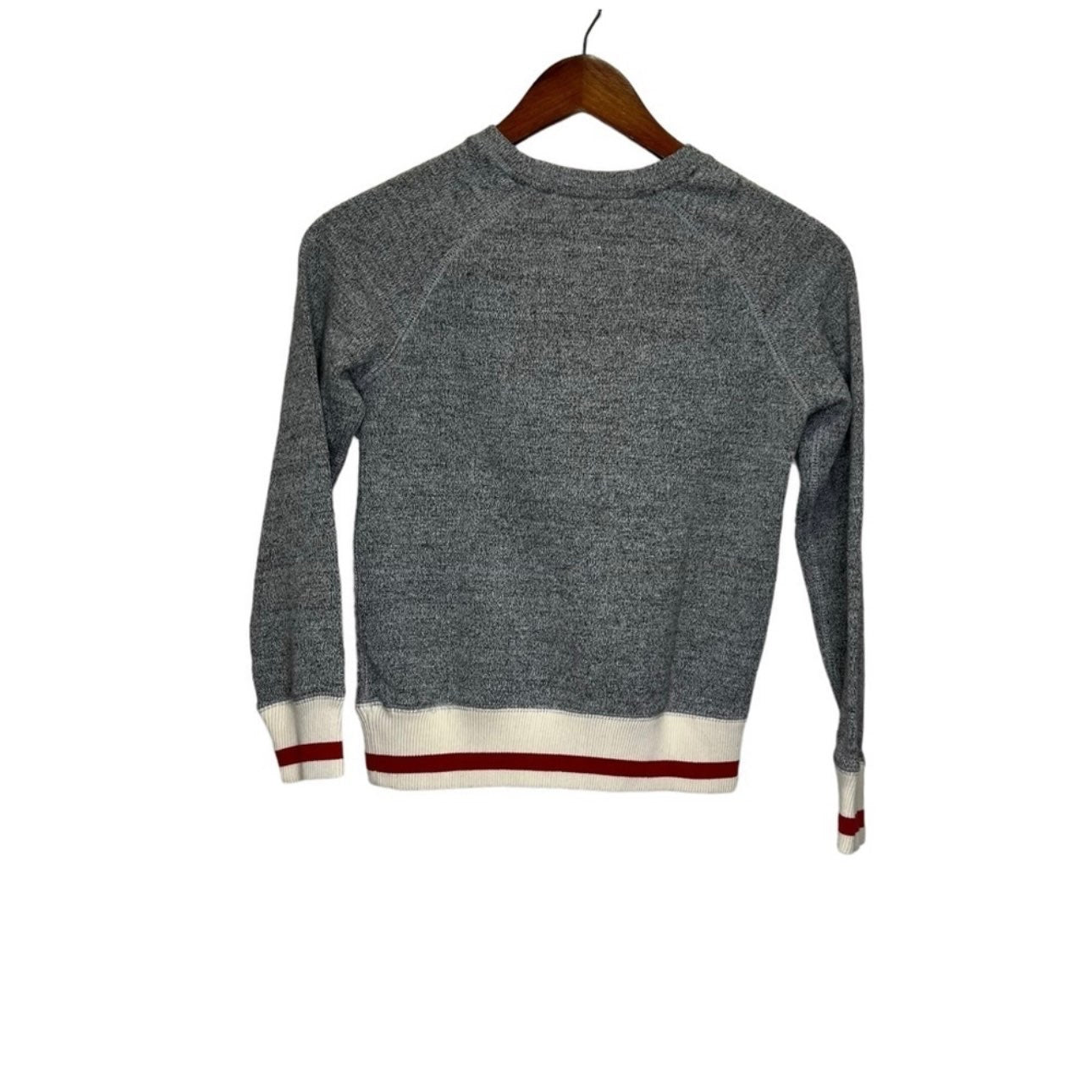 Roots Cabin Grey Salt & Pepper Crewneck Sweatshirt Size Large, Kids 10 (medium)