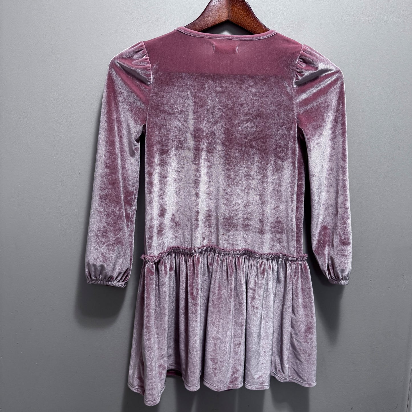 Size 7 Tucker + Tate Pink Velvet Dress, Kids 7 & 8 (small)