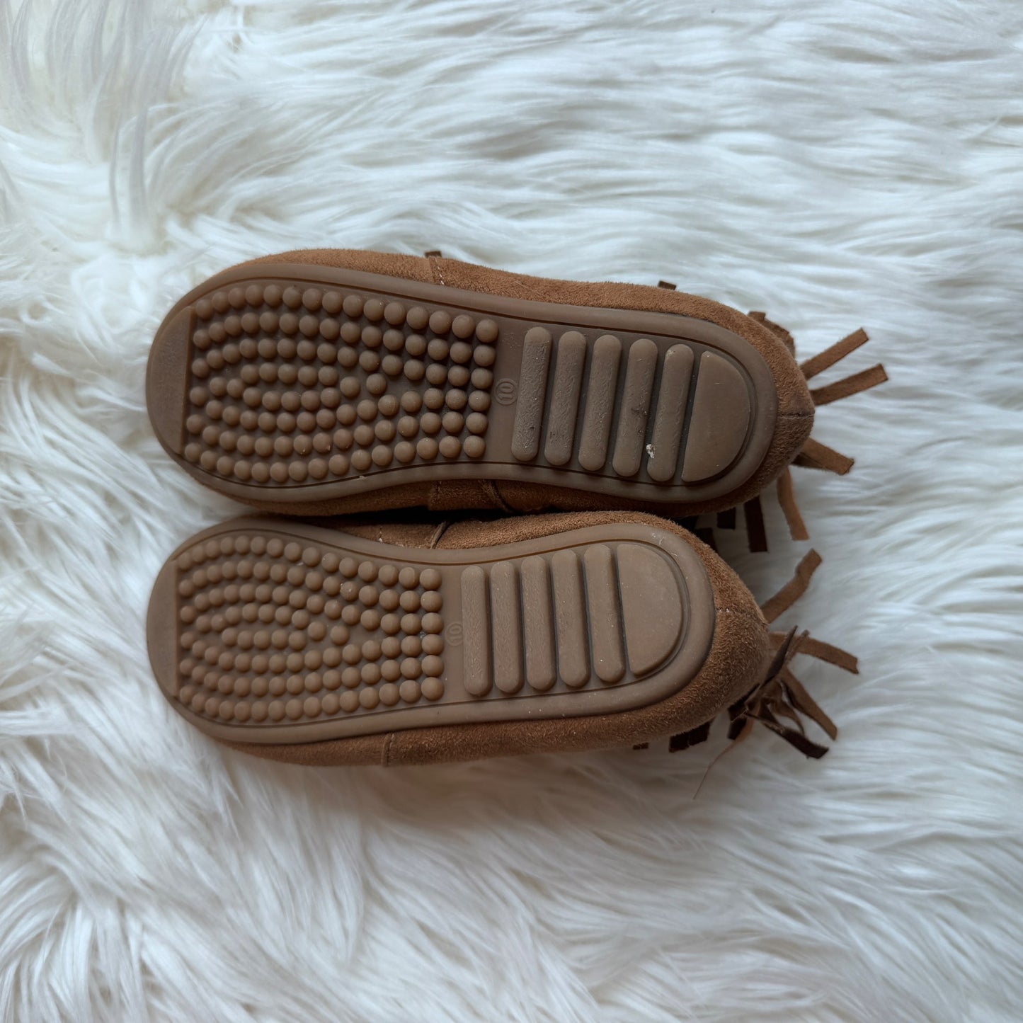 Size 10 Moccasins Fringe Side Zip, Shoes 10 (Toddler:2-4yr)