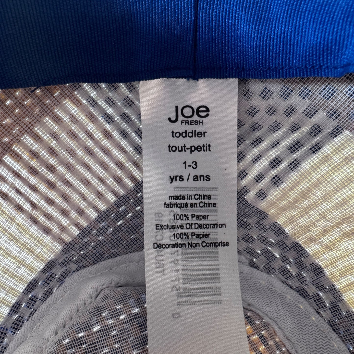 1-3 Years Joe Fresh Straw Hat