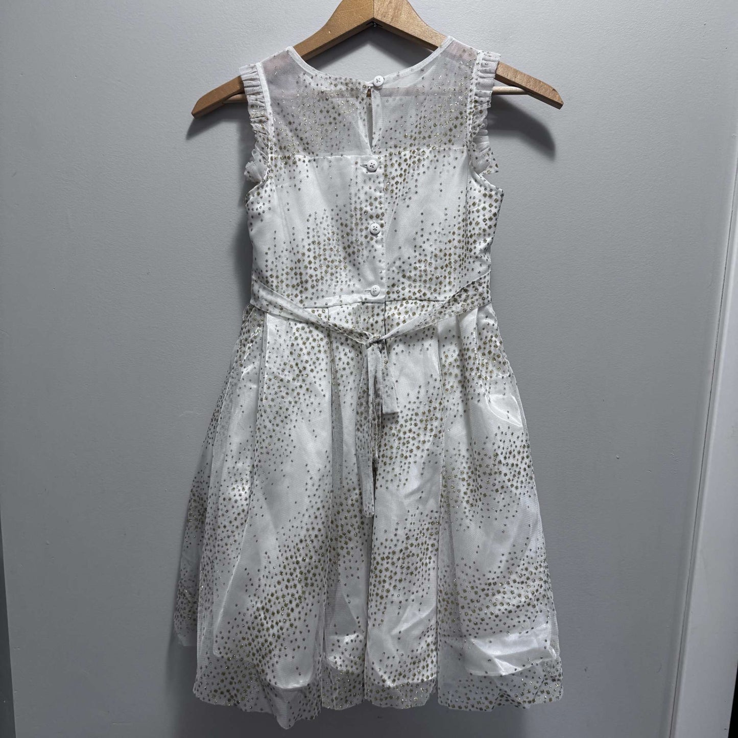 Size 8 Jona Michelle Glitter Tulle Holiday Dress, Kids 7 & 8 (small)