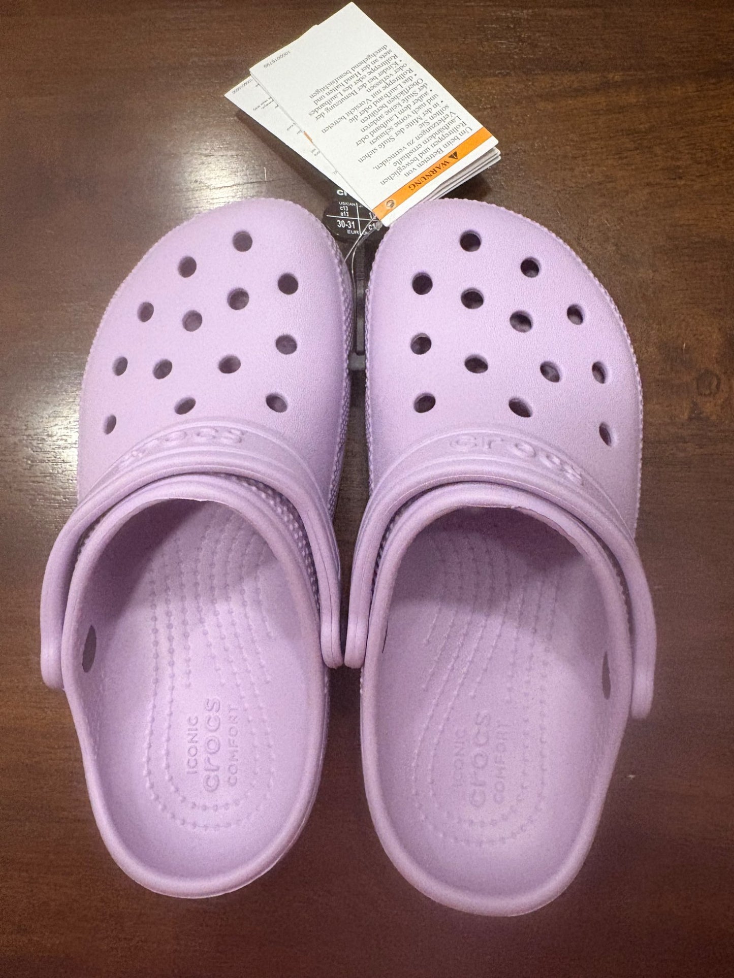 Child classic Crocs-lavender, Shoes 13 (Kids:4-8yr)