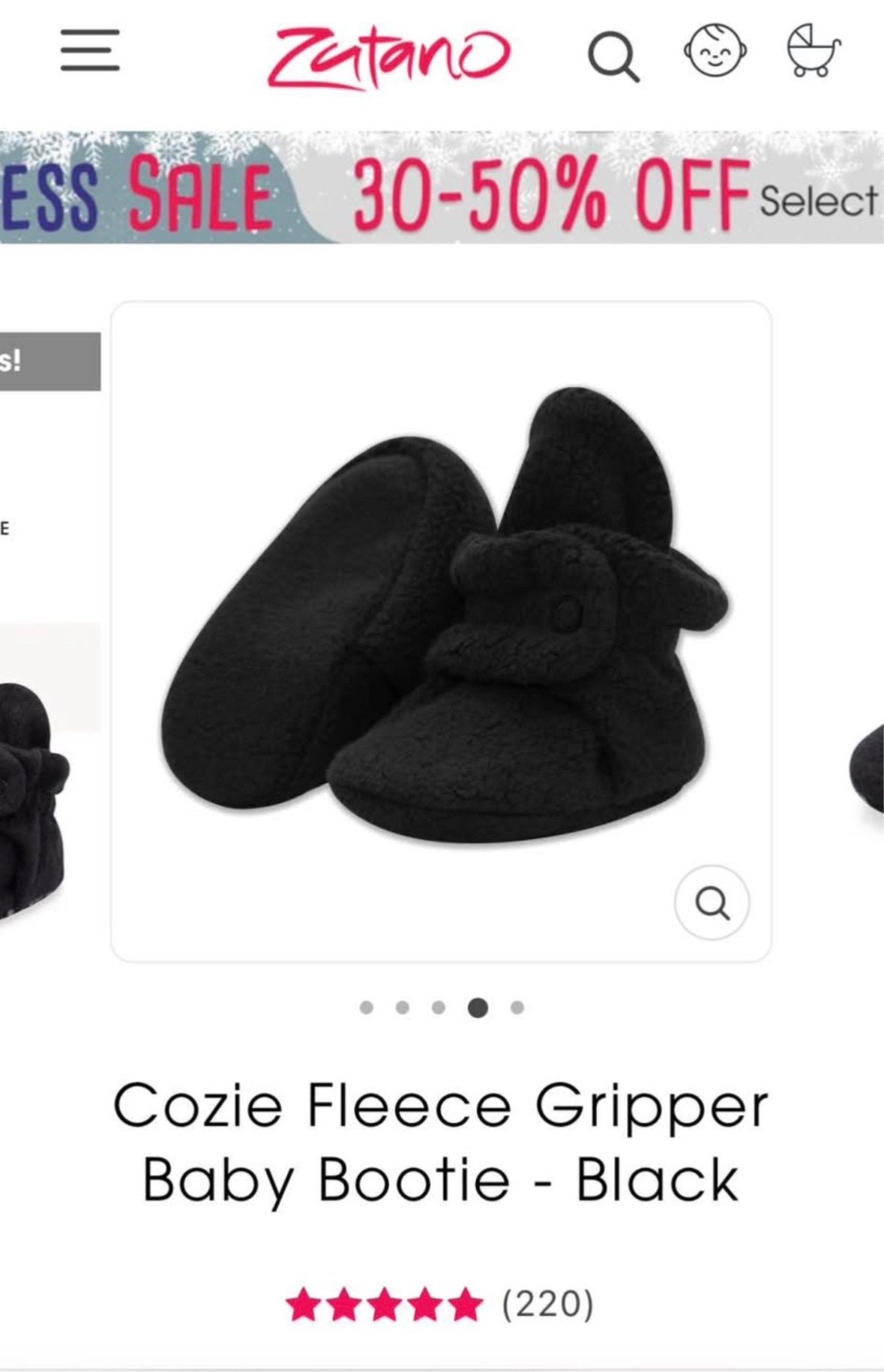 Zutano fleece baby booties , Shoes 0 (Baby: 0-12 mth)