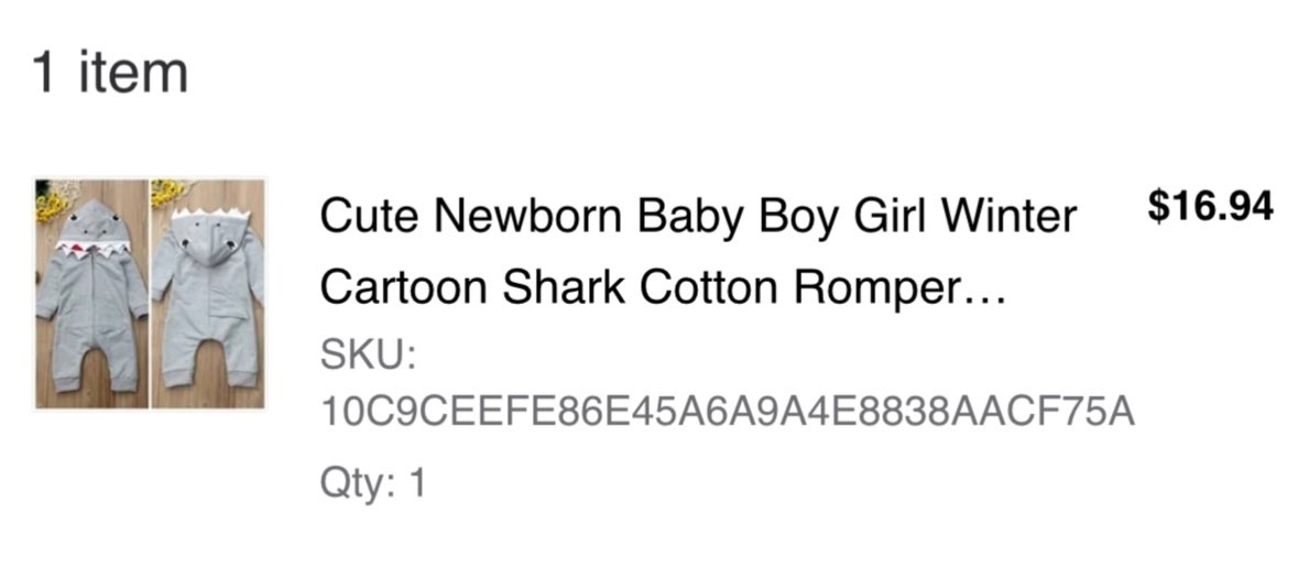 NB baby shark onesie costume