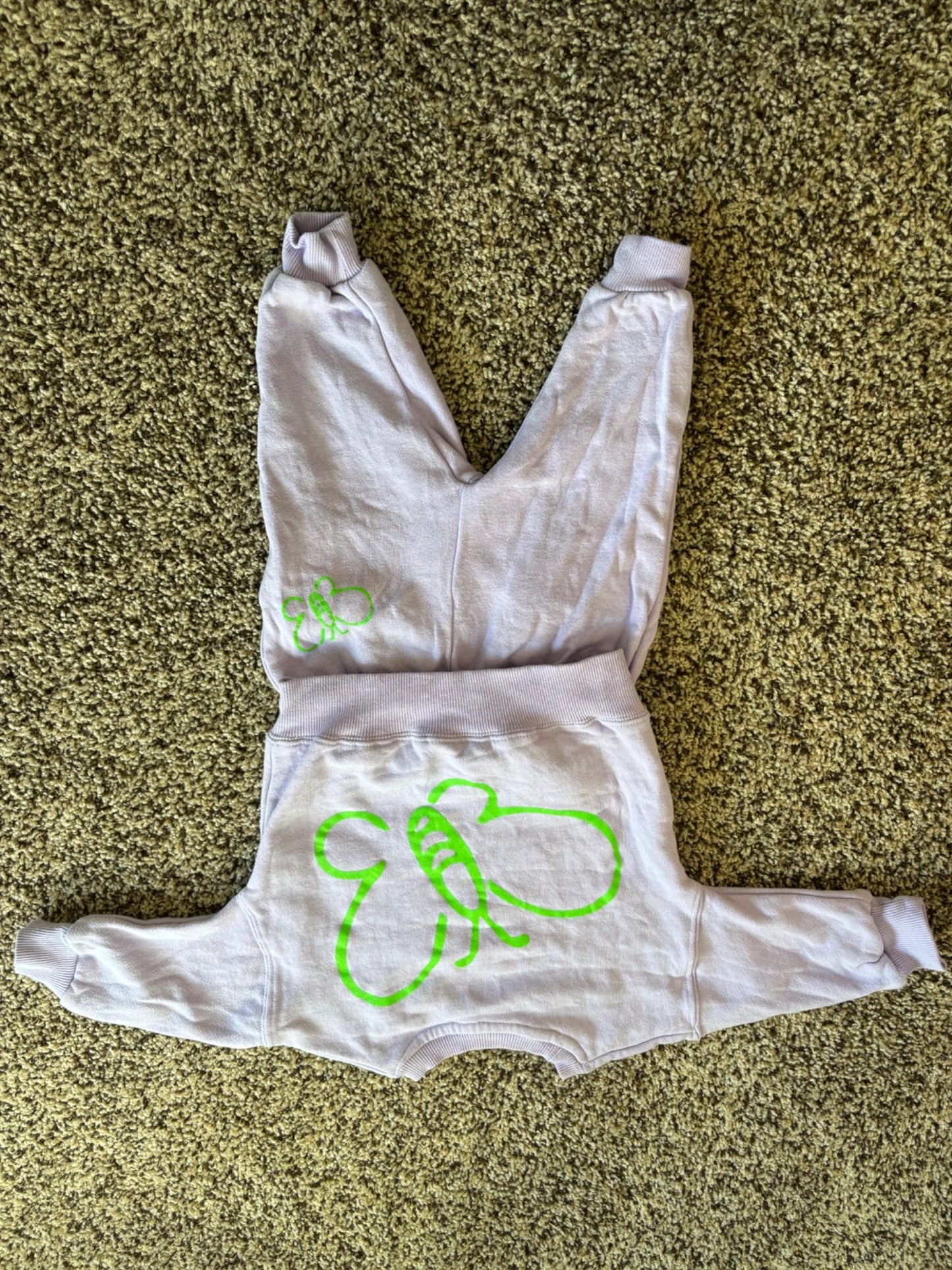 3-6 month, sweatsuit sweater and pants; purple , Kids 6 Month (3-6M)
