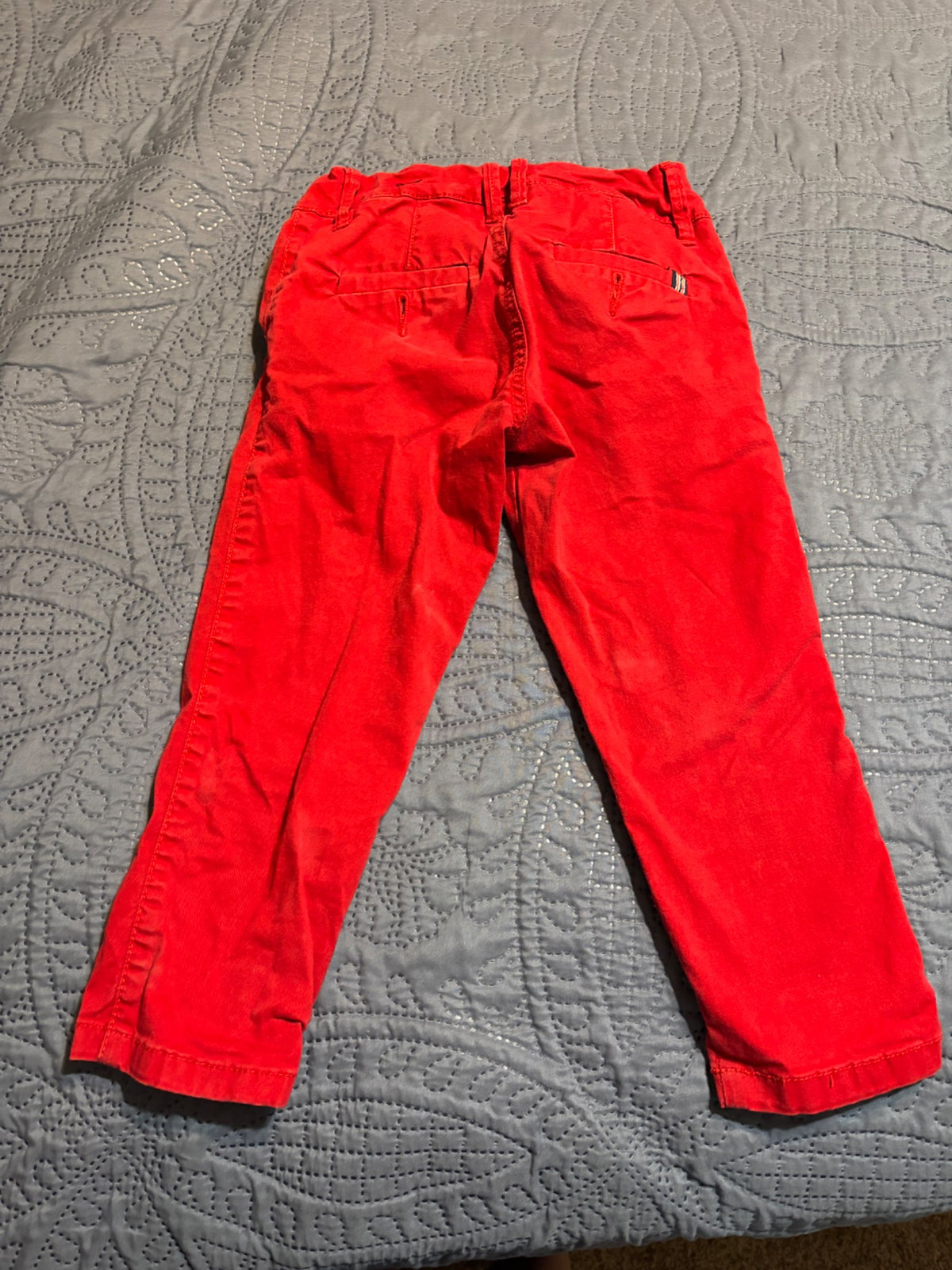 Red Pants with Adjustable Waistband, Kids 4/4T